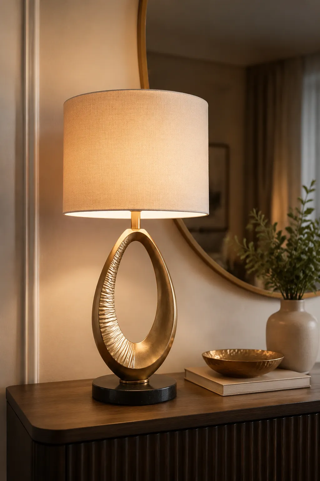Decorative accent table lamp