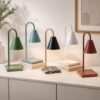Inverted Cone Candle Warmer Lamp, Terrazzo-Look Base