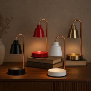 Compact Bell Shade Candle Warmer Lamp, Inverted-U Arch