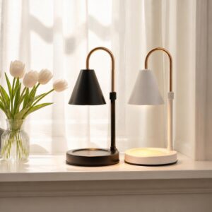 Inverted Cone Candle Warmer Lamp, Adjustable J-Arm