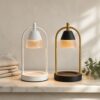 Two-Tone Shade Candle Warmer Lamp, Lantern Handle