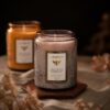 Soy Wax Scented Candle, Amber Jar (Medium)