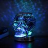 Color-Changing Skull Candle Warmer Lamp, RGB Ambient Glow