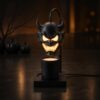 Halloween Demon Candle Warmer Lamp, All-Metal Build
